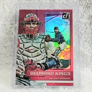 5/$20 Mint 2022 Donruss Wilson Contreras Diamond Kings Red Holo MLB Card 24!!